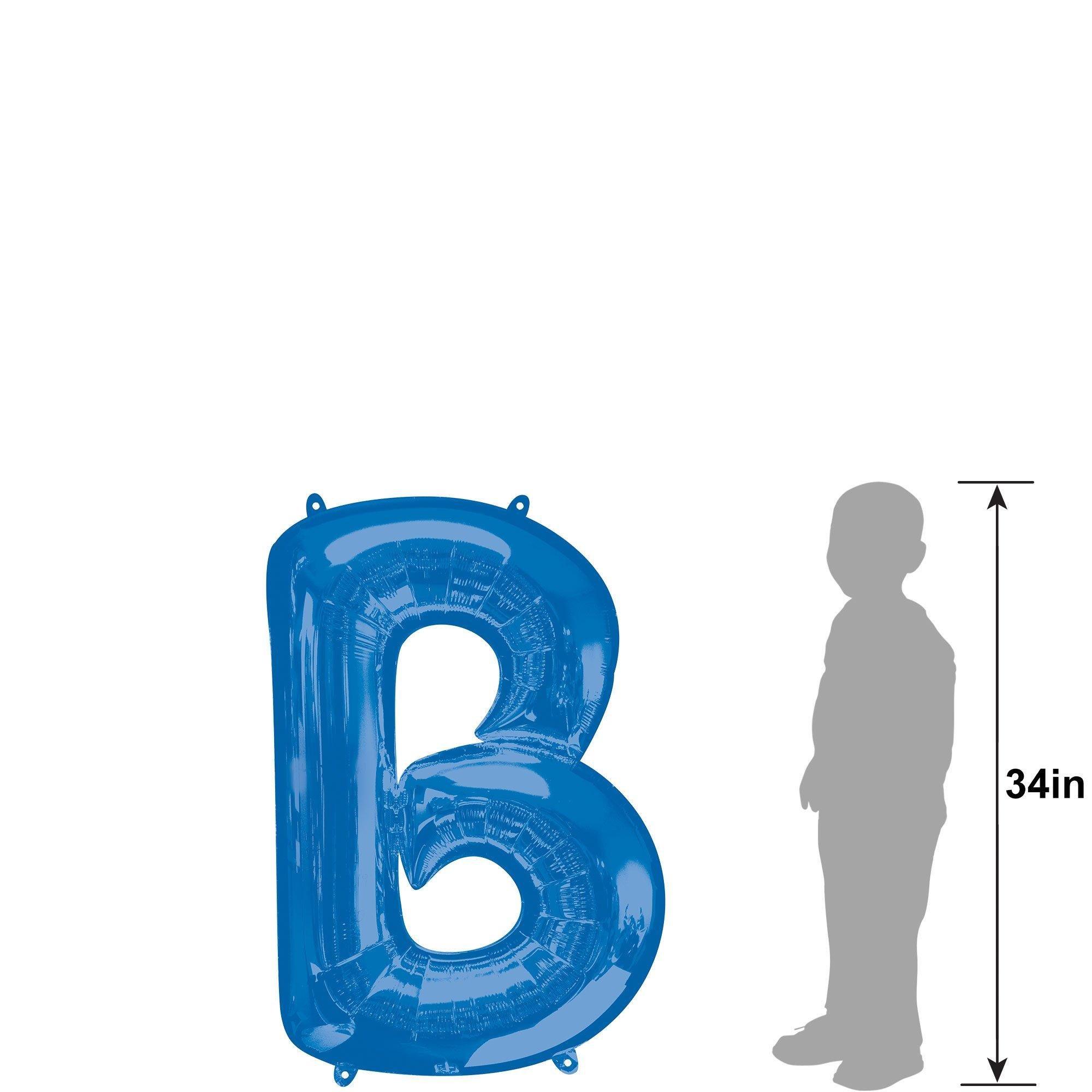 34in Blue Letter Balloon (B)